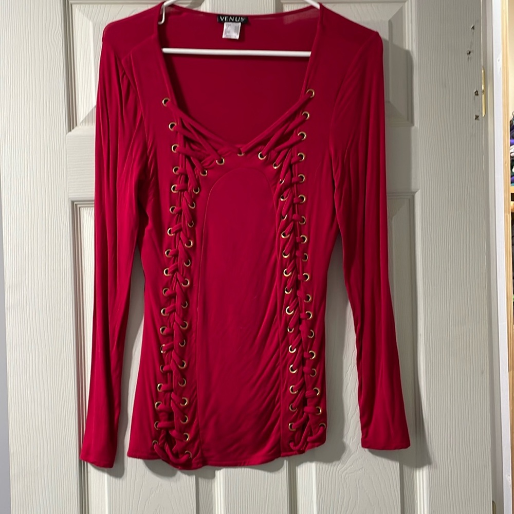 Venus lace up shirt
